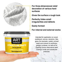 Weiße grobkörnige Strukturpaste von Kompozit | verschiedene Volumina — Bild 6