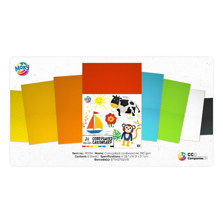 Wellpappe A4 Mix 8 Farben | 8 Bögen — Bild 4