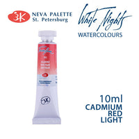 White Nights Aquarellfarbe 10 ml | verschiedene Farbtöne - Kadmiumrot hell