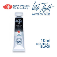 White Nights Aquarellfarbe 10 ml | verschiedene Farbtöne - Neutralschwarz