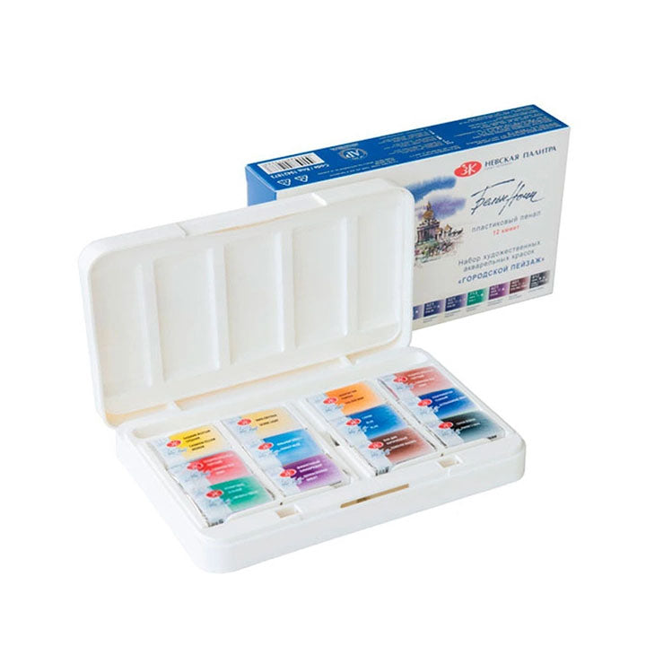 White Nights Urban Landscape Aquarellfarben Set im Kunststoffkoffer / 12 Stück — Bild 2