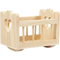 Wiege aus Holz 8 x 5,5 cm — Bild 3