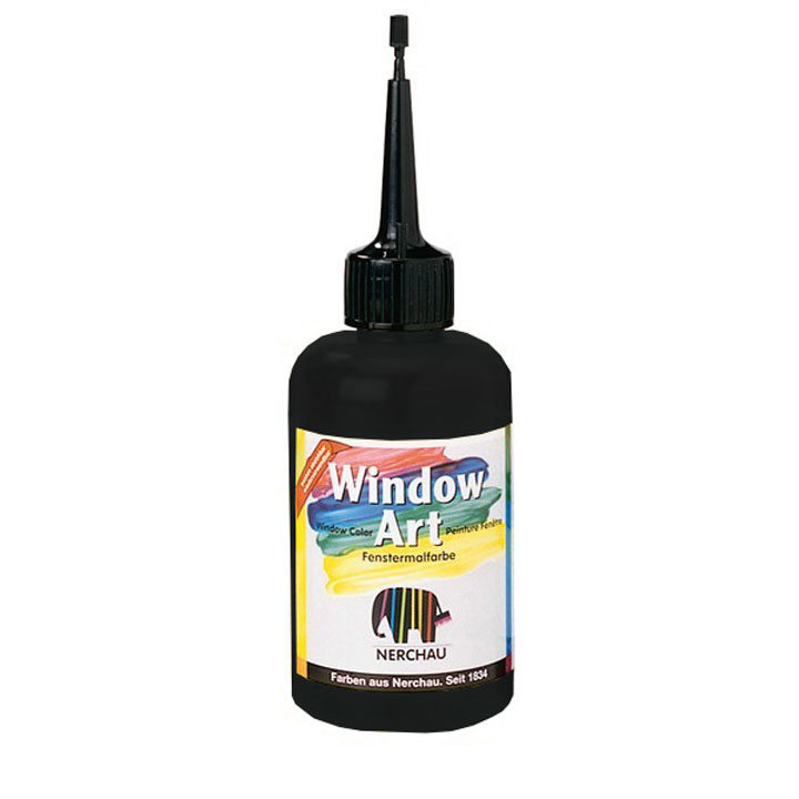 Window Art Glasmalfarbe 80 ml – Kontur schwarz