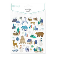 Winterlandschaft Glitter Sticker — Bild 1