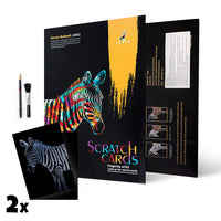 Zebra-Kratzkunst-Set — Bild 2
