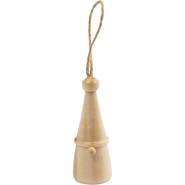 Zwerg aus Holz zum Dekorieren 6 cm — Bild 1