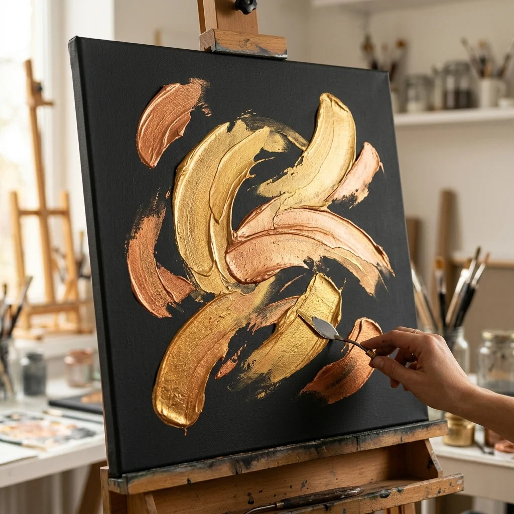 Metallische Akzente mit El Greco Acrylfarben