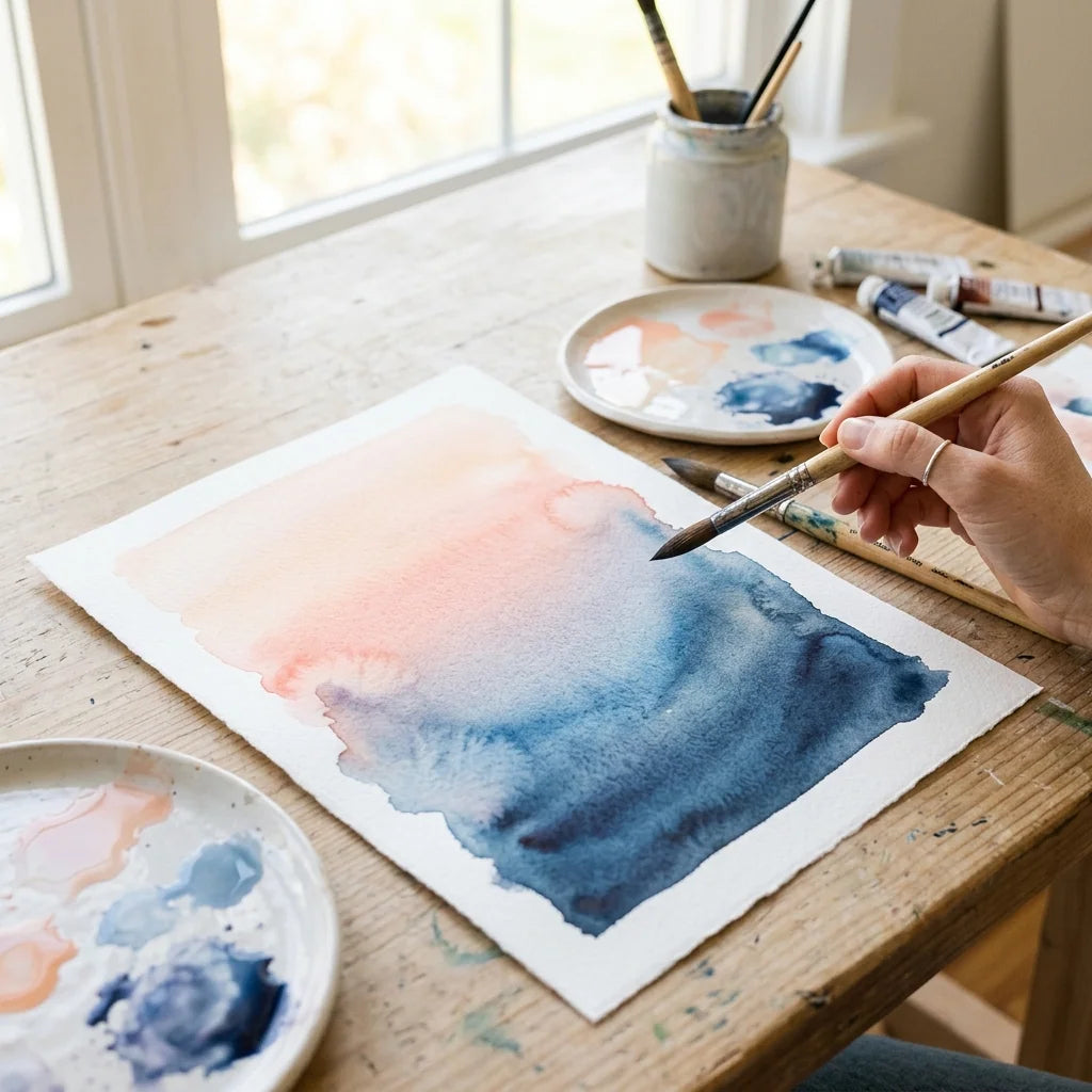 Farbverläufe in der Aquarellmalerei