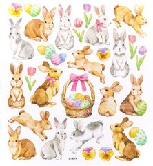 Bunt glitzernde Aufkleber | Rabbits 29pcs