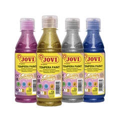 Flüssige Glitzertemperafarbe JOVI 250 ml 