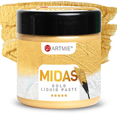 Flüssige Metallpaste ARTMIE MIDAS gold | unterschiedliche Mengen