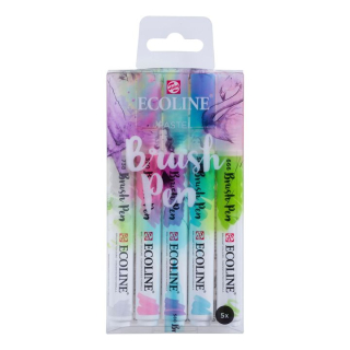 Aquarellstifte Ecoline Brush Pen Pastel | 5er Set