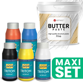 ARTMIE Butter 3D-Paste und TRITON-Acrylfarben-Set