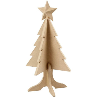 Dekorativer Weihnachtsbaum aus Pappmaché 63 cm