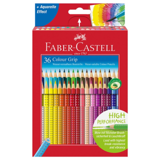 Faber-Castell Grip Aquarellstifte - Satz mit 36 Farben