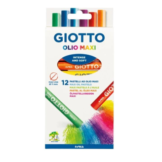 Giotto Olio Maxi Ölpastellkreiden, 12 Stück