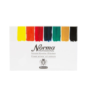 Set von professionellen Ölfarben in Tuben Schmincke Norma Professional 8 x 20 ml