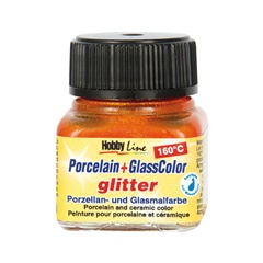 Glitzerfarbe für Porzellan und Glas 20 ml | Verschiedene Farbtöne