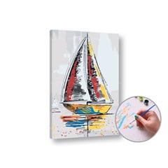 Malen nach Zahlen Kit - Thema Schiff | 50x50 cm