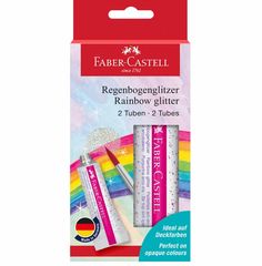 Regenbogen-Glitter für Aquarellfarben 2 x 12ml