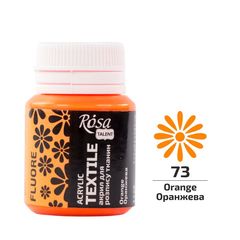 ROSA TALENT Fluoreszierende Acrylfarbe für Textilien 20 ml | orange