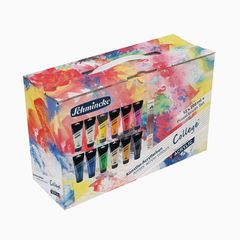 Schmincke College-Acrylfarben-Set mit da Vinci-Pinseln