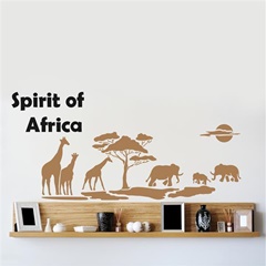 XXL 5-teilige Schablone Spirit of Africa 140 x 84 cm